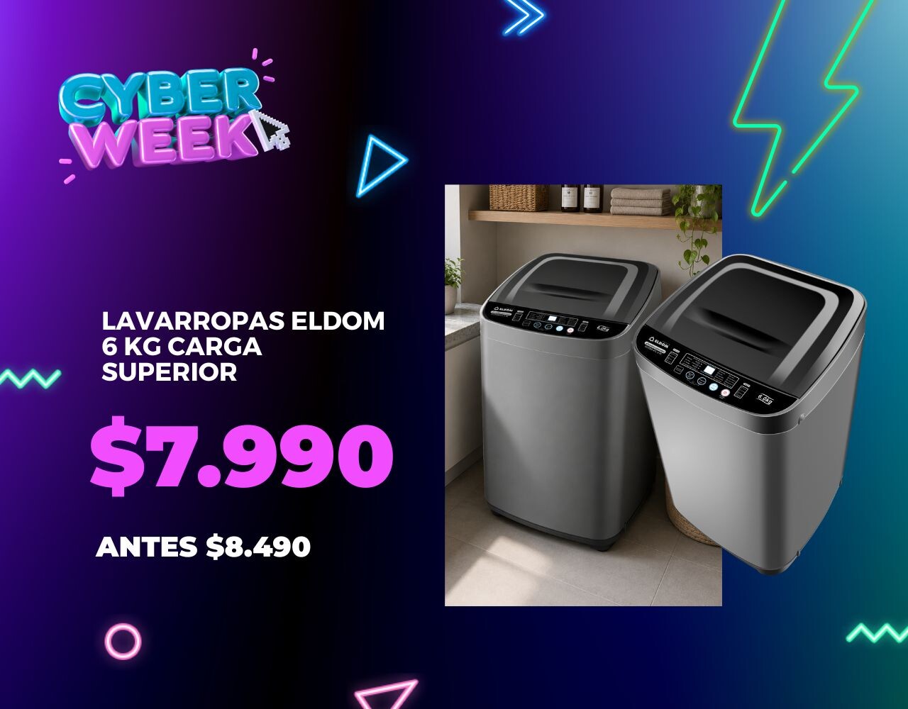 Cyberweek - Lavarropas