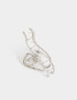 Broche Metallic Broche Metálico Wavy Plateado - Plateado