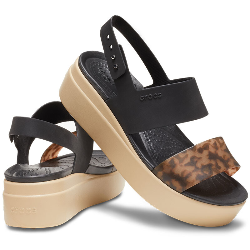Sandalias Crocs Brooklyn Tort Low Negro