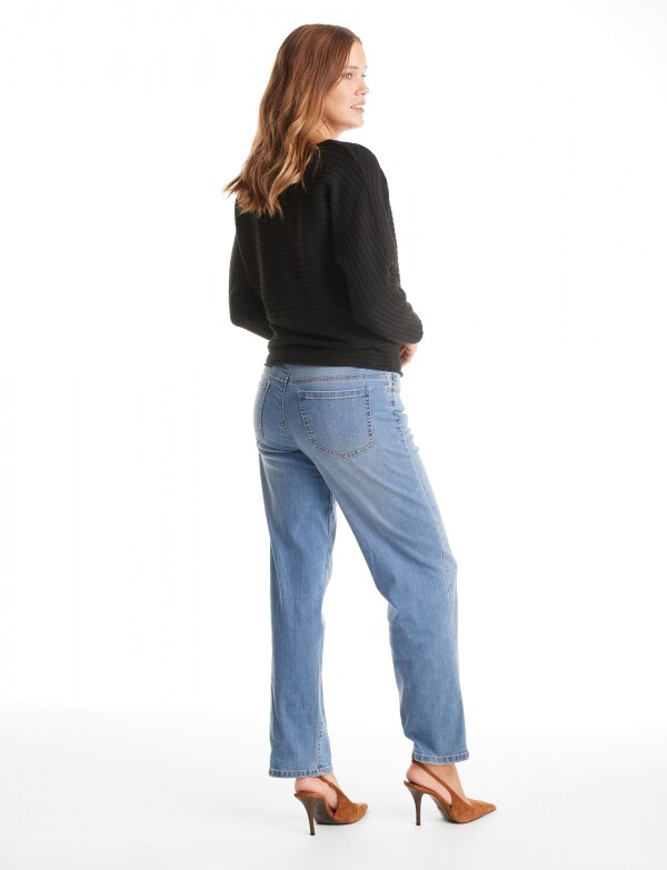 Buzo Ribs Dolman NEGRO