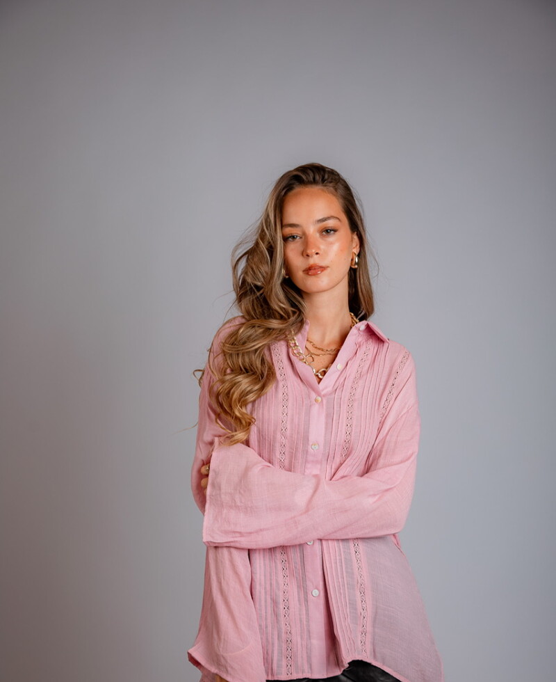 Camisa Zaira rosa