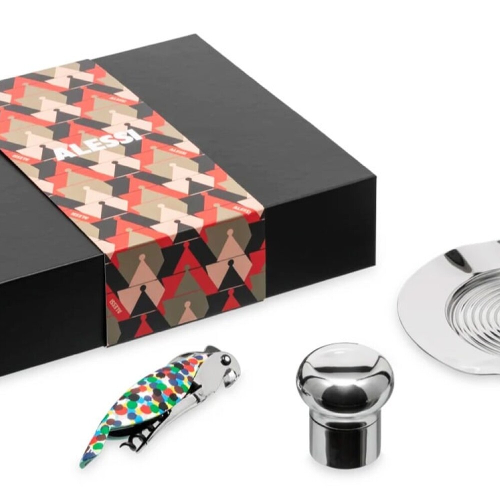 ALESSI CAJA DE REGALO PARROT SET ACERO INOX 18/10 ALESSI CAJA DE REGALO PARROT SET ACERO INOX 18/10