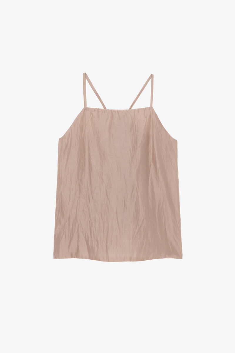 TOP ARRUGADO Beige