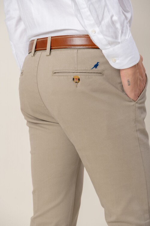 Pantalón Cotton Twill Beige