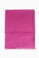 Pashmina clásica con flecos fucsia