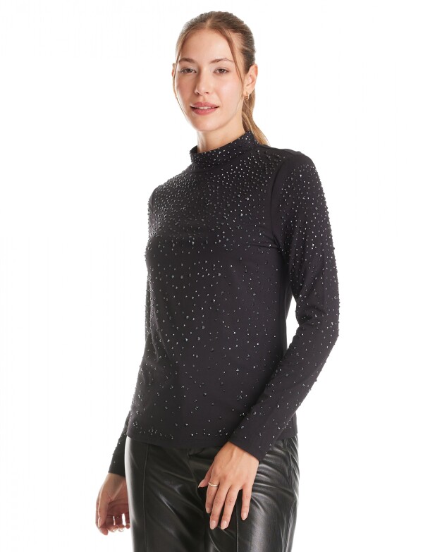 Blusa Strass NEGRO