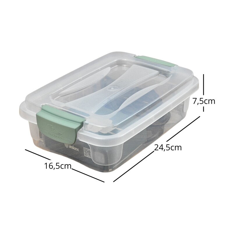 Caja organizadora 1,6 lts TRANSPARENTE