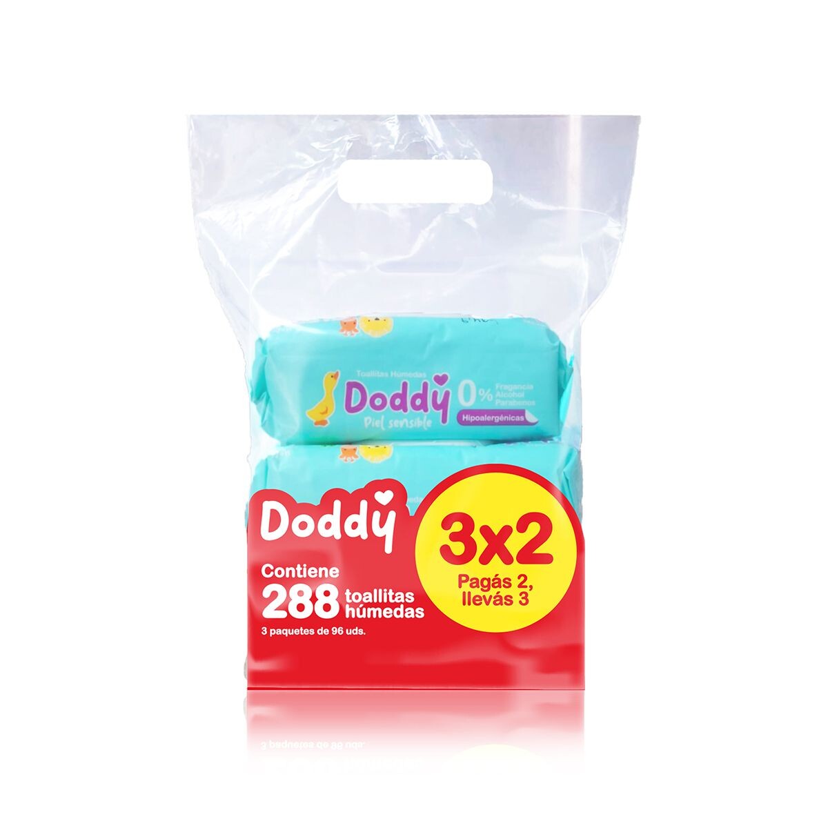 DODDY TOALLITAS HUMEDAS PACK 3 X 2 