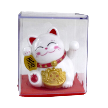 GATO DE LA SUERTE CAJA ACRILICO 5.3X5.2X6.7CM SOLAR GATO DE LA SUERTE CAJA ACRILICO 5.3X5.2X6.7CM SOLAR