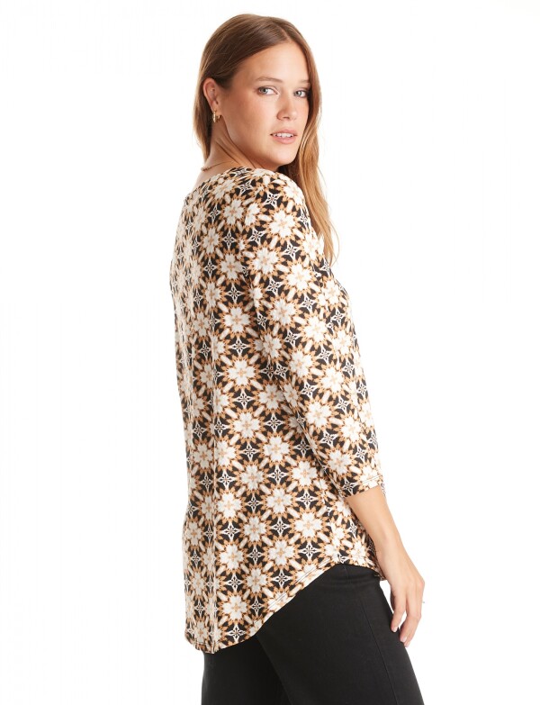 Bluza Mosaic Print TOSTADO/MULTI