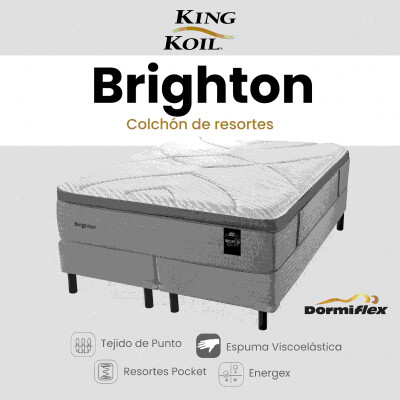 Colchón Brighton con Sommier Super King 200x200