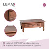 Mesa Ratona Lumax 1 Cajon Auxiliar Arrime Mesa Ratona Lumax 1 Cajon Auxiliar Arrime