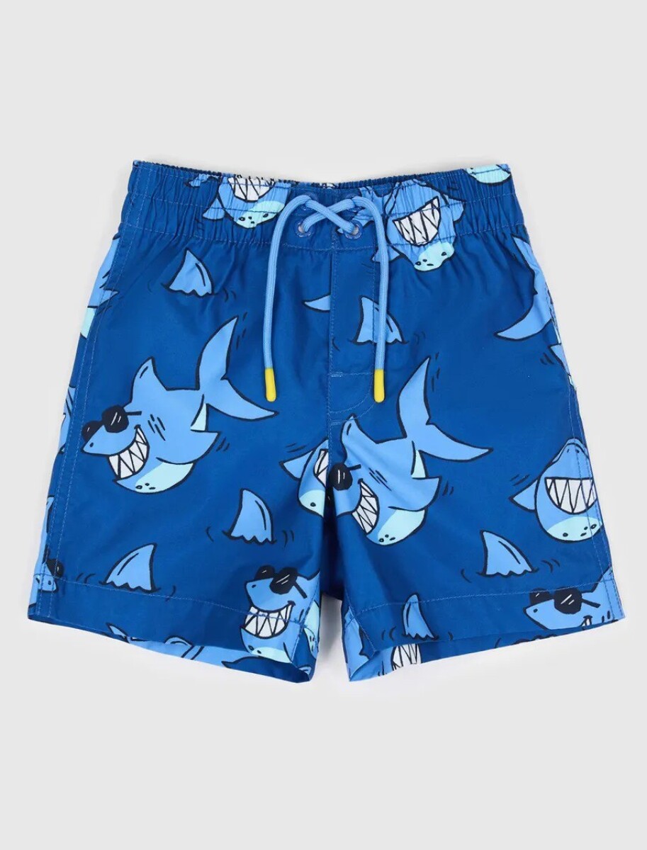 Short De Baño Estampado Toddler Niño - Ao Shark 