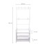 Rack Multifuncional Zapatero Y Perchero Organizador Estantes Color Blanco PER005 Rack Multifuncional Zapatero Y Perchero Organizador Estantes Color Blanco PER005