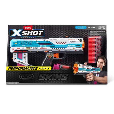 Lanzador X-Shot Pro Fury Con 40 Dardos Con Un Cargador Ub 001