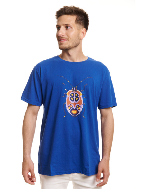 T-shirt estampada azul