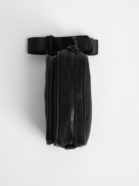 Bandolera beige Negro