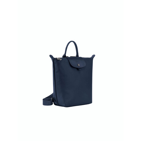 Longchamp -Mochila de cuero, le Pliage Xtra Azul