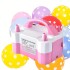 Inflador De Globos Eléctrico 2 Inyectores Cumpleaños Fiestas Variante Color Rosa