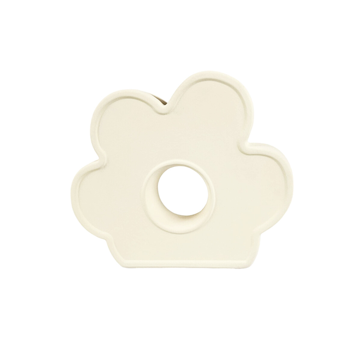 Jarrón florero flor de cerámica - Beige 