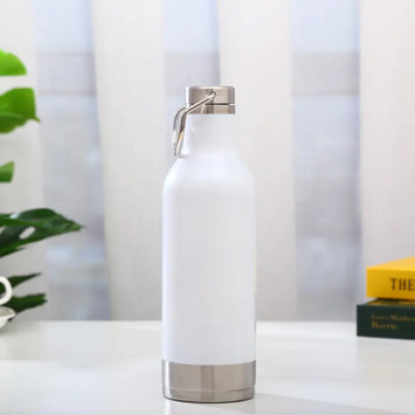 Botella de acero inoxidable 473 ml Blanca