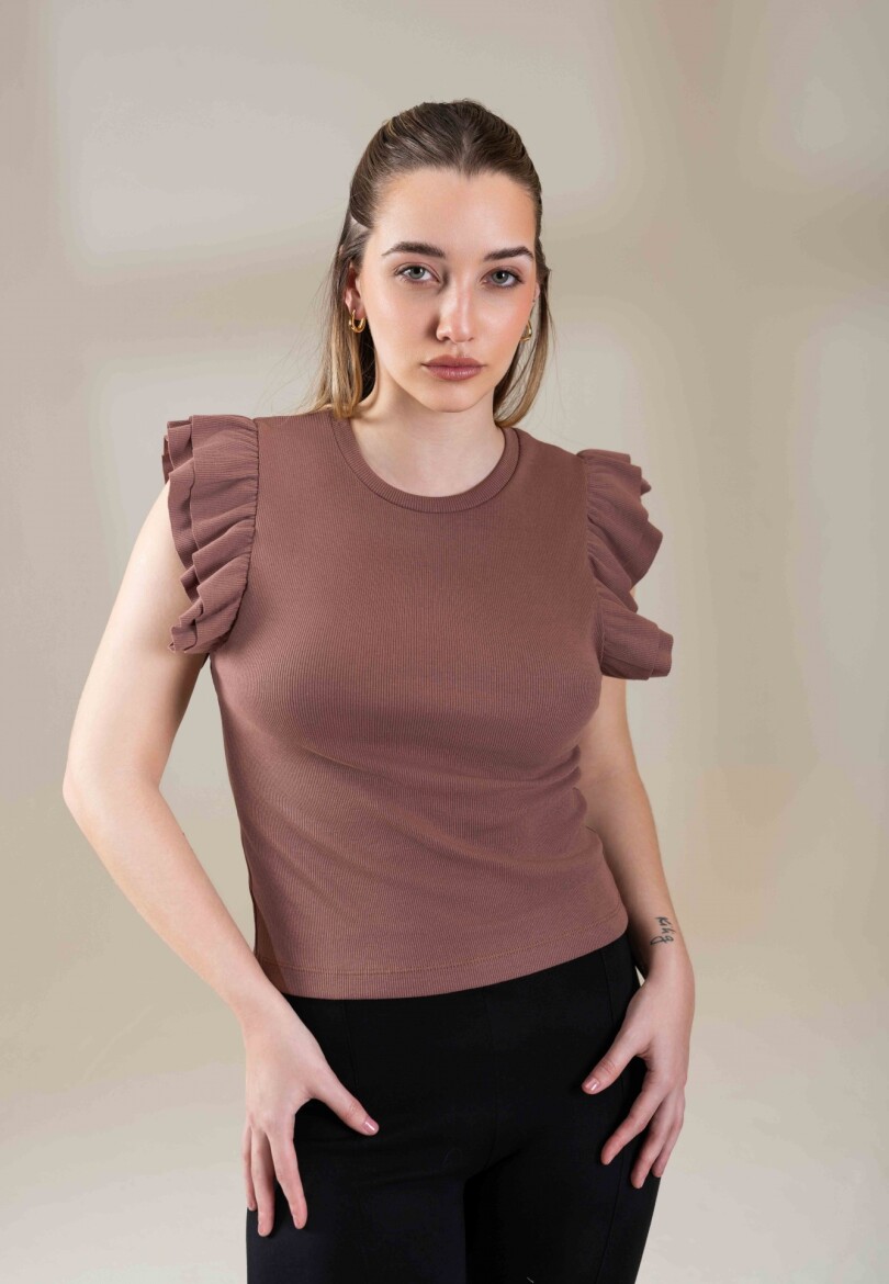 Musculosa Flamingo Marron