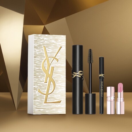 Cofre YSL Máscara de Pestañas Lash Clash + Mini Delineador + Mini Labial Cnady Glow Cofre YSL Máscara de Pestañas Lash Clash + Mini Delineador + Mini Labial Cnady Glow