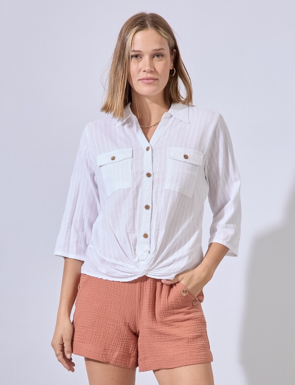 Blusa Algodon BLANCO