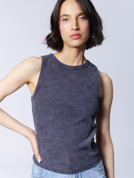 Musculosa rib Gris