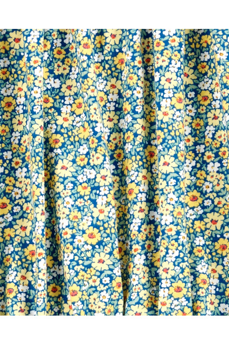 Blusa de jersey fruncido diseño floral Sin color