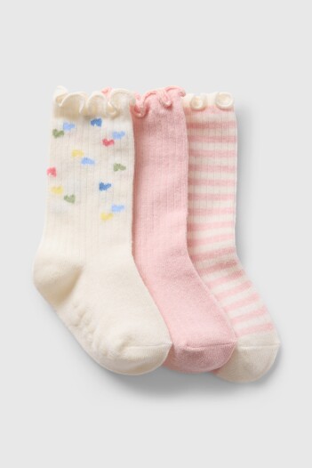 Medias Pack X3 Bebé Misty Rose