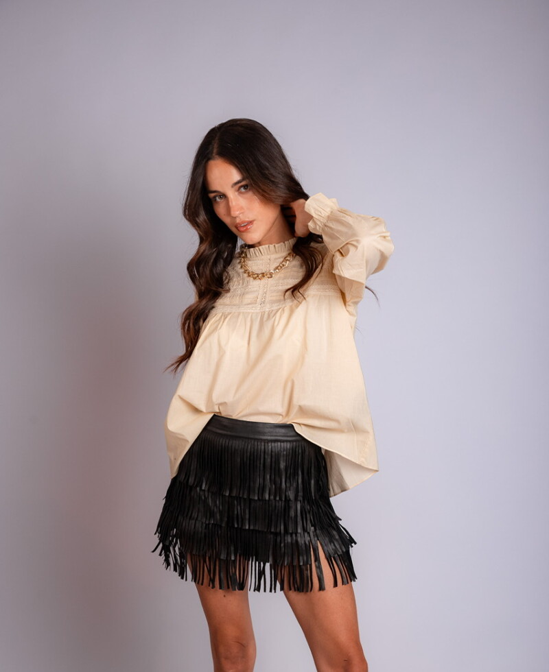 Camisa Agustina beige