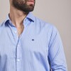 CAMISA LUXURY CELESTE RAYADO
