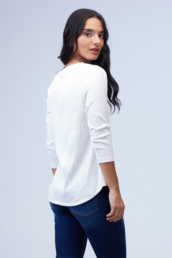 Blusa Zip BLANCO