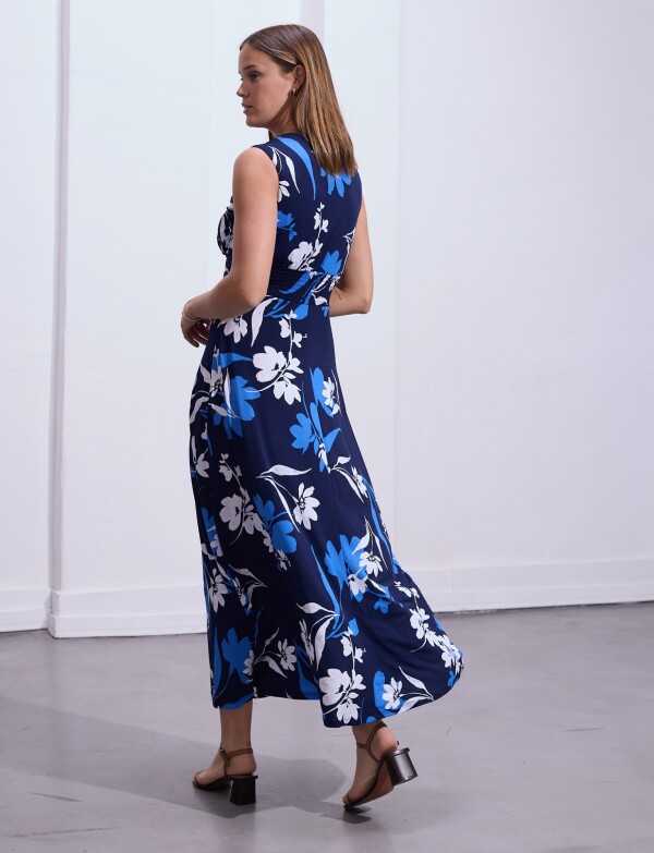 Vestido Maxi Flores AZUL/MULTI