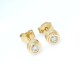 Caravanas oro 18k y brillantes Caravanas oro 18k y brillantes