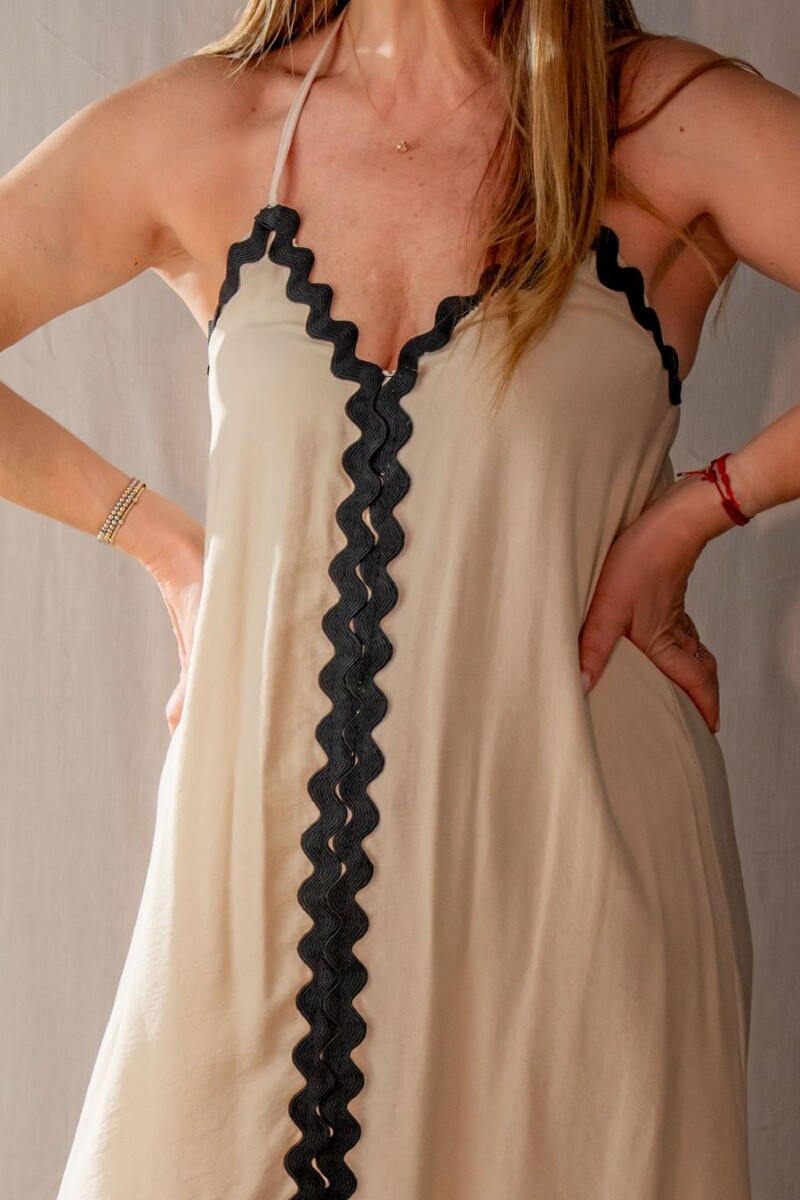 Vestido Anxa Beige