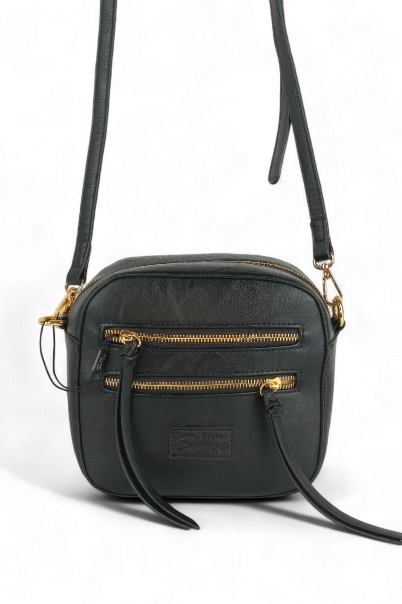 Bandolera con cierres Negro