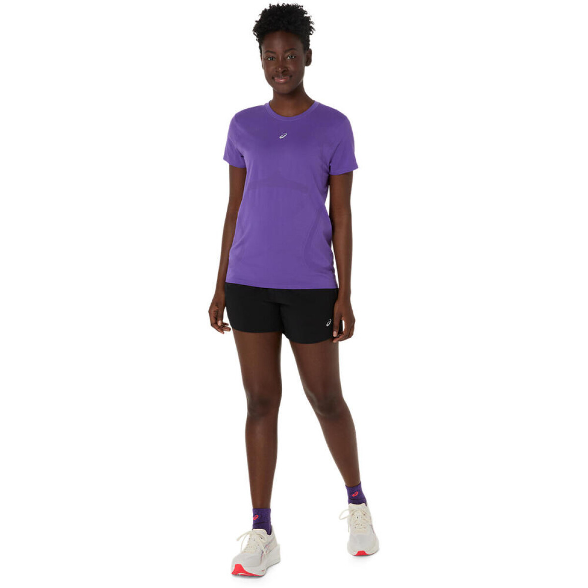 Polos Running Road Seamless SS Top Mujer - Edo Purple 