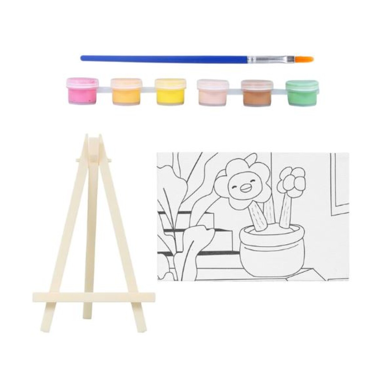 Set para pintar - flores 