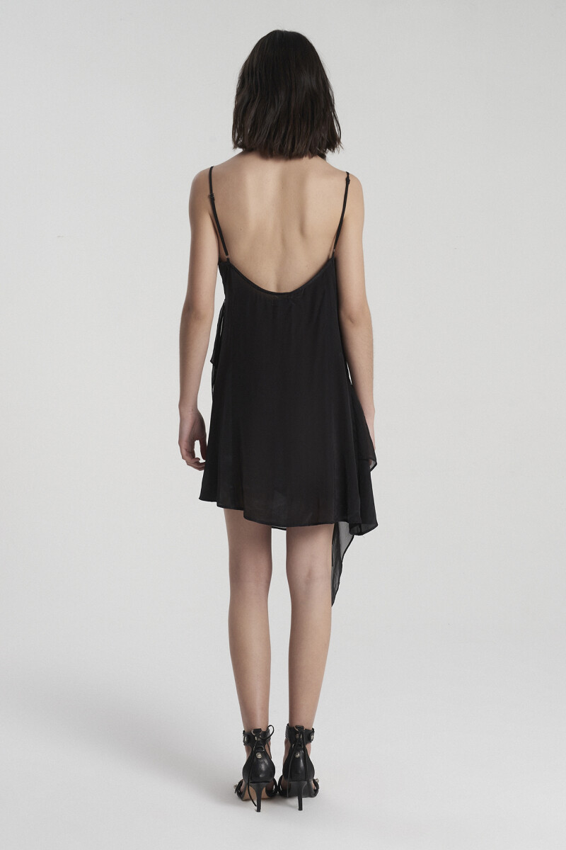 VESTIDO CORTO COMO Negro