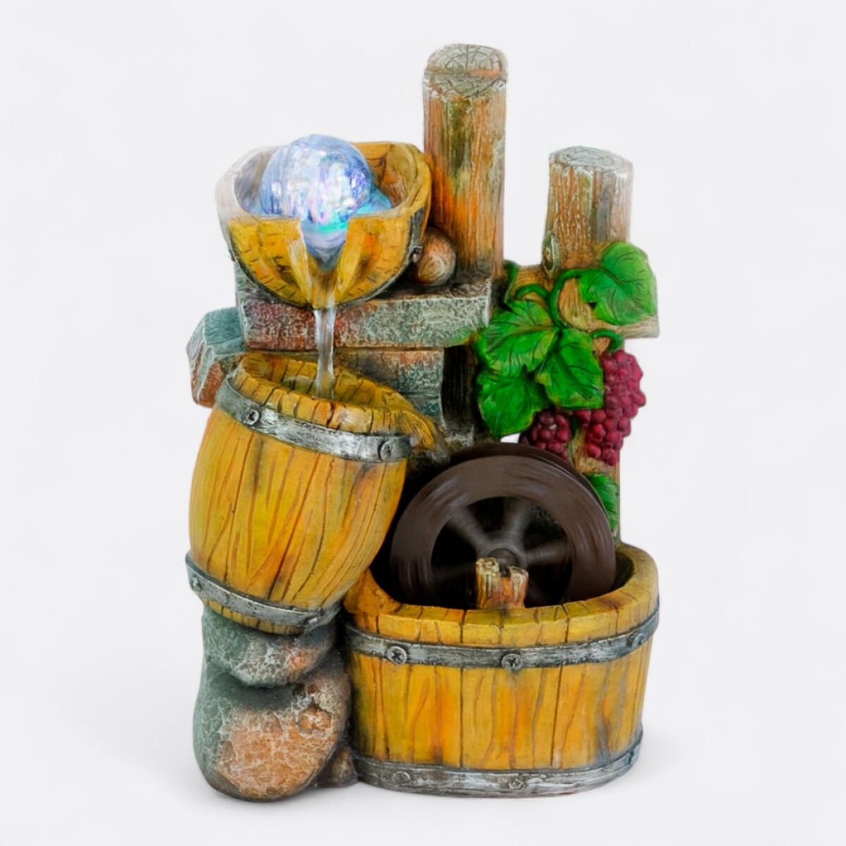 Fuente De Agua Barriles Amarillos 