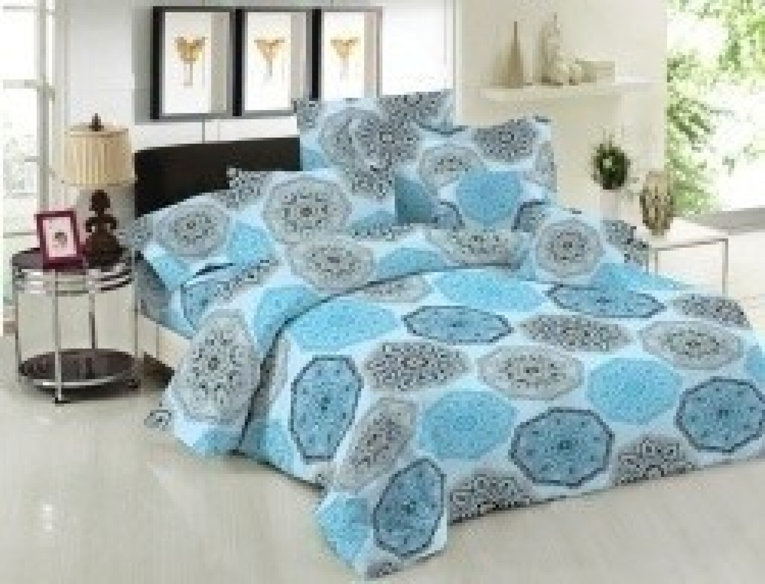 Acolchado Cotton Flor de 1 plaza Queen 240x160cm - 050 