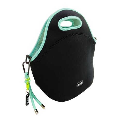 Lunchera de Neopreno Brio BR351-BLD Zaz 29X32X15CM NEGRO-TURQUESA