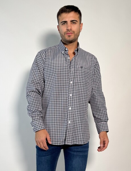 Camisa a cuadros Cronos Negro