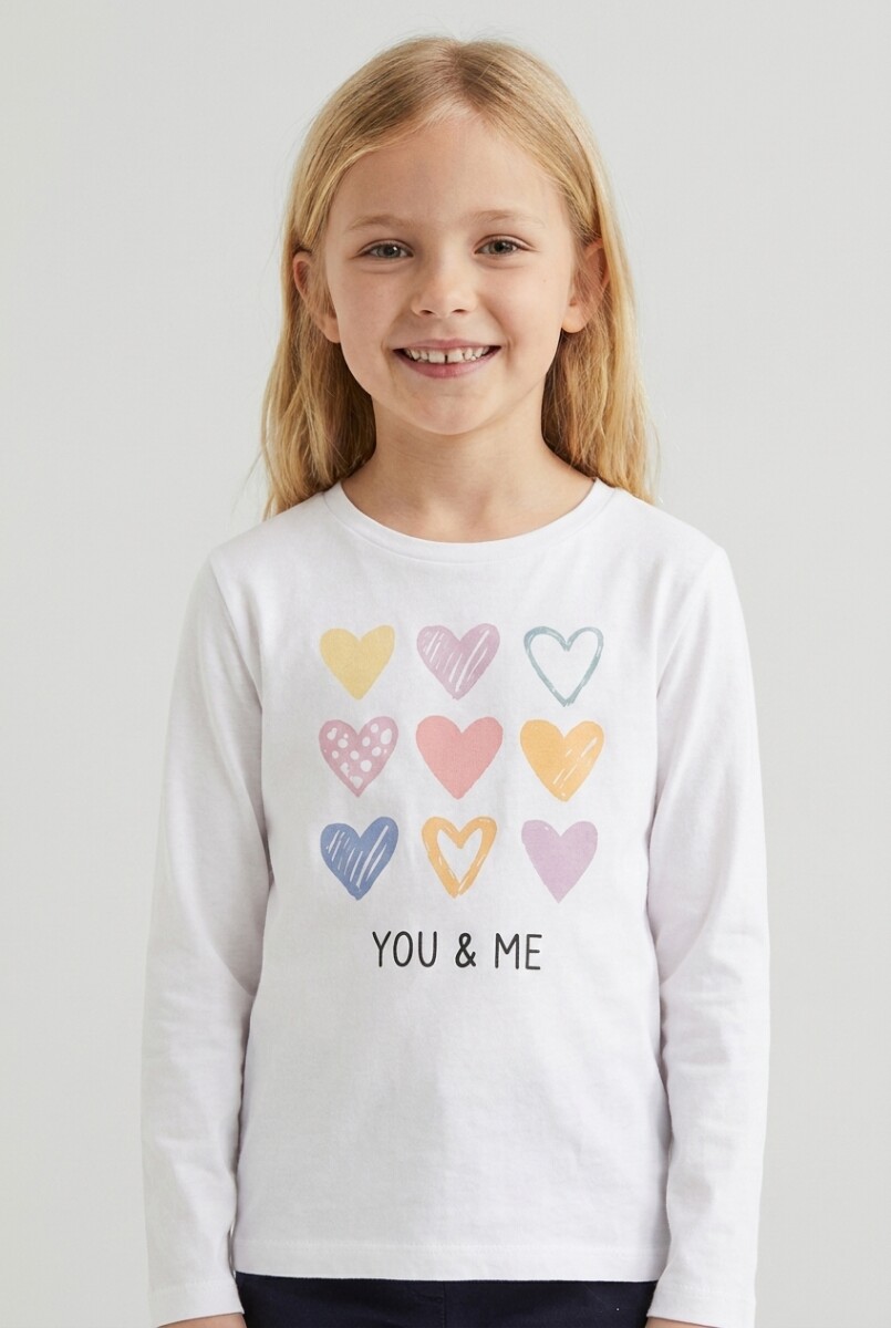Camiseta manga larga - Blanco 
