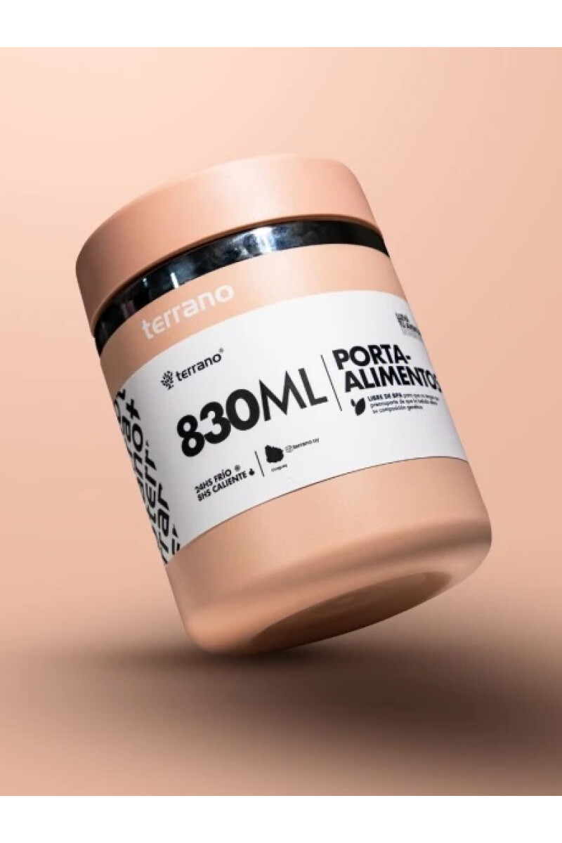 CONTENEDOR DE ALIMENTOS TERRANO 830ML ROSADO