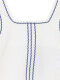 Camiseta Con Lazos Blanco