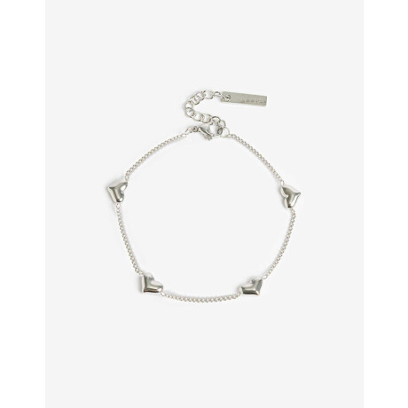 Pulseras Flexibles Metal Plateado