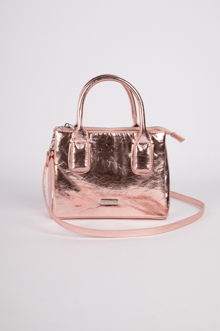 CARTERA MINI TOTE SHINY Rosado